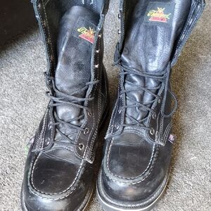 Thorogood Men's Black Leather Lace-Up Boots